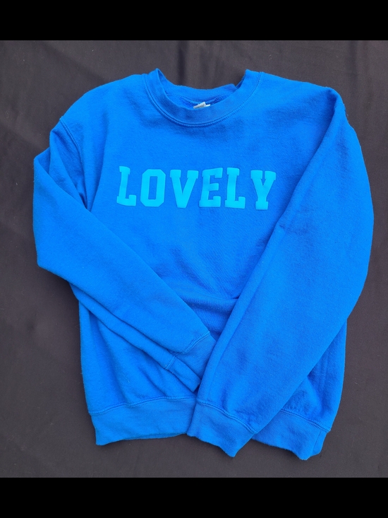 Gildan Tops - Gildan Bright Blue Graphic Crewneck Sweatshirt